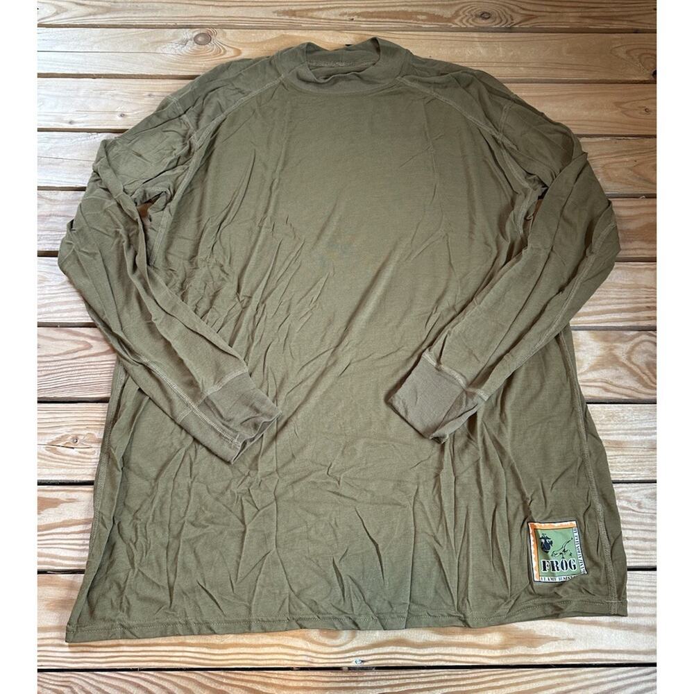 Frog Flame Resistant Long Sleeve Shirt Size XL Men’s Army Green